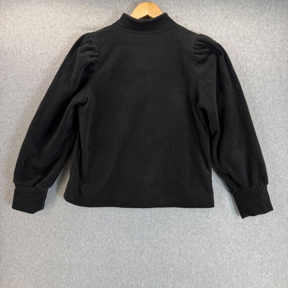 Lilly Pulitzer Size Large Cabello Fleece Jacket Sweater Black Full Zip Pockets - Picture 5 of 9